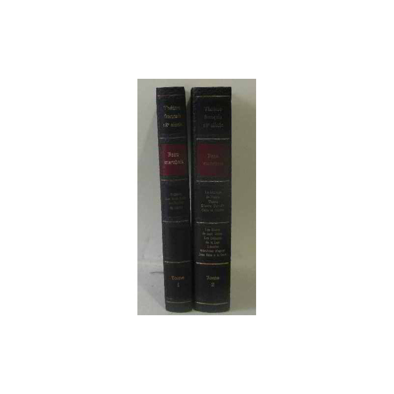 Théâtre complet 18e siecle tomes 1 et 2