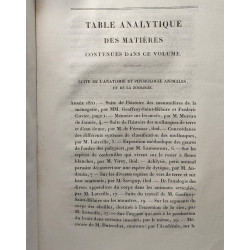 Supplément au TOME IV - oeuvres de Buffon