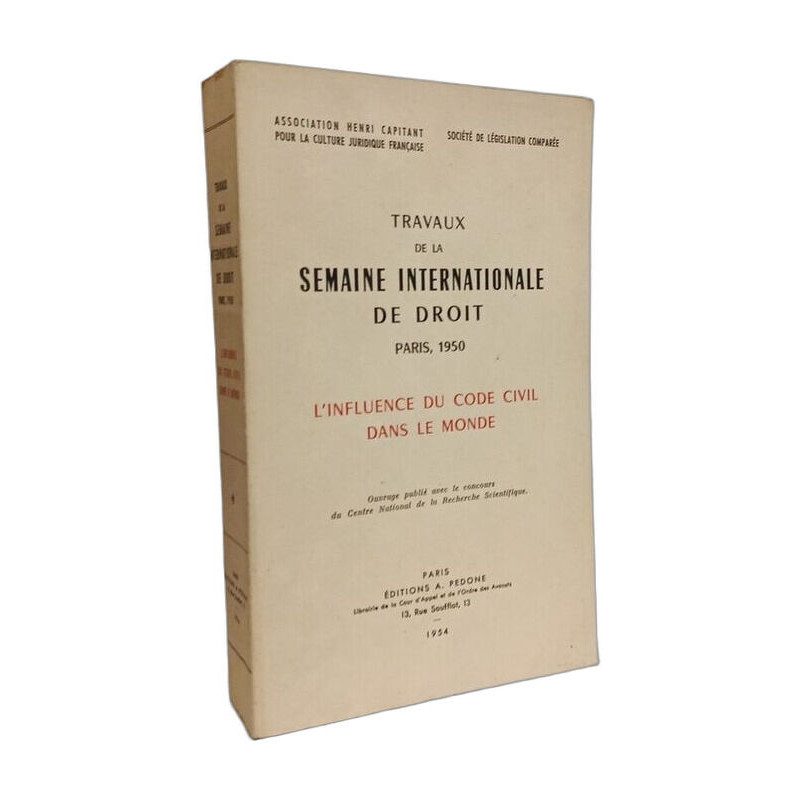 Travaux de la semaine internationale de droit : L'influence du...