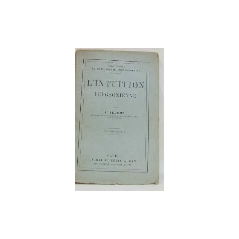 L'intuition bergsonienne