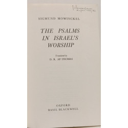 The Psalms in Israel's Worship