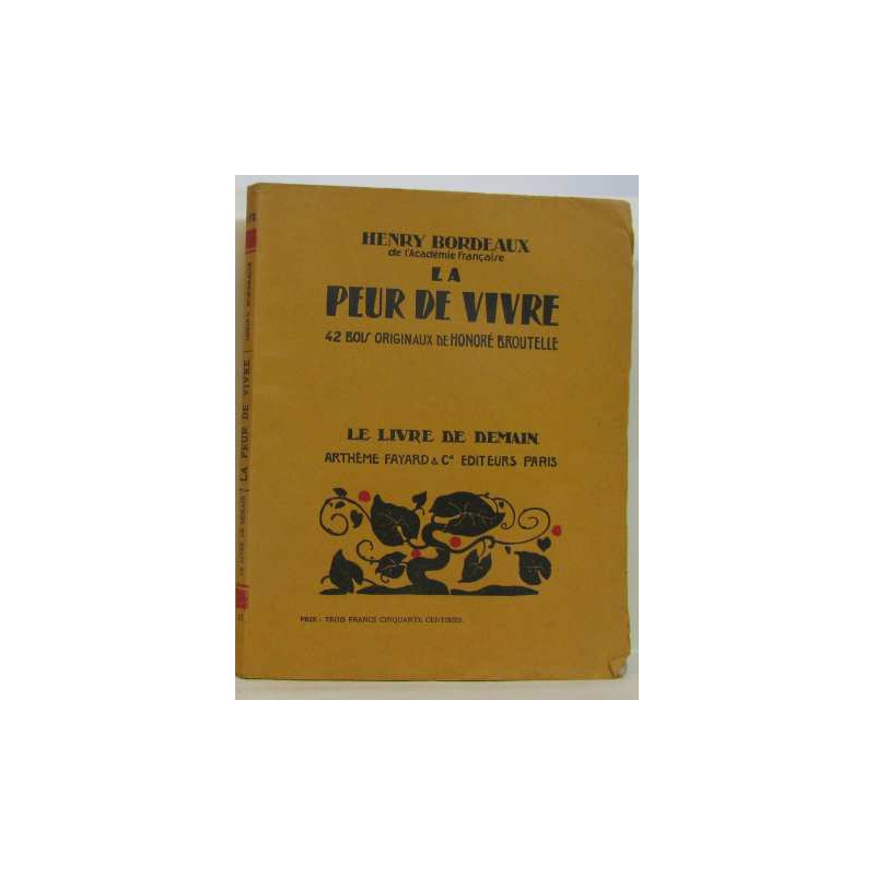 La peur de vivre