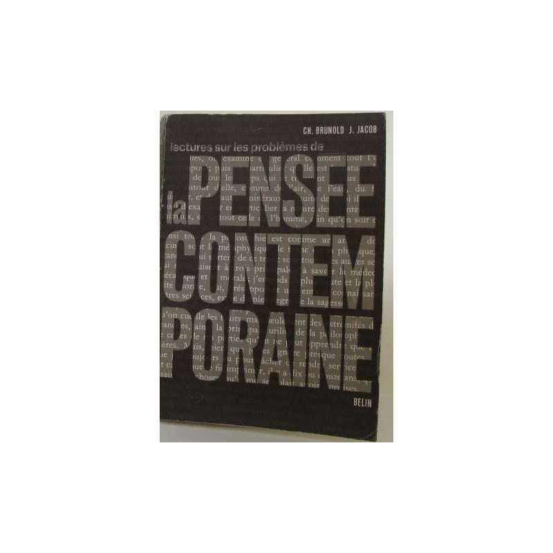 La pensée contemporaine