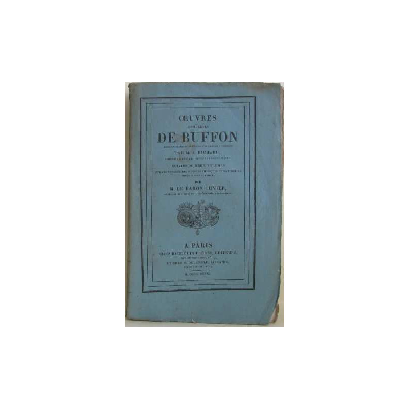 Oeuvres complètes de buffon tome X