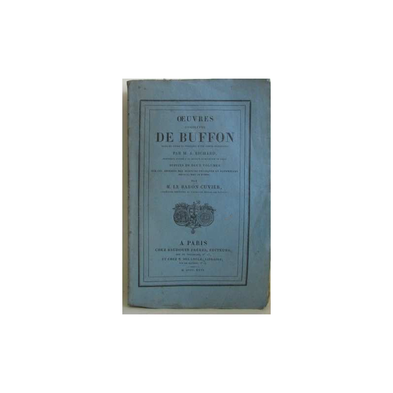 Oeuvres complètes de buffon tome XXIII