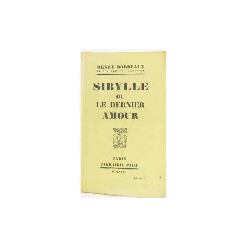 Sibylle ou le dernier amour