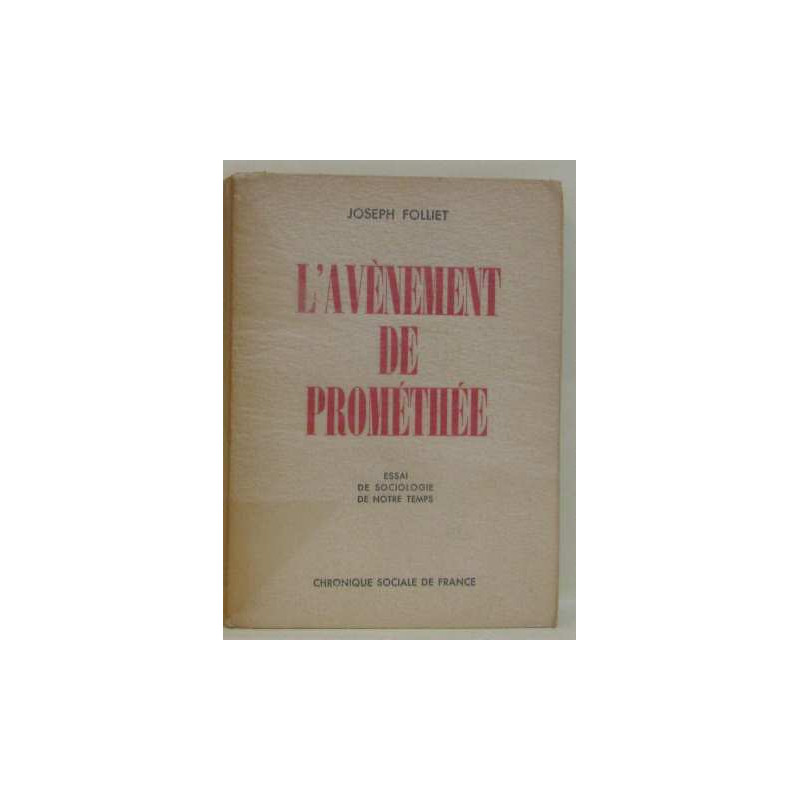 L'avènement de prométhée