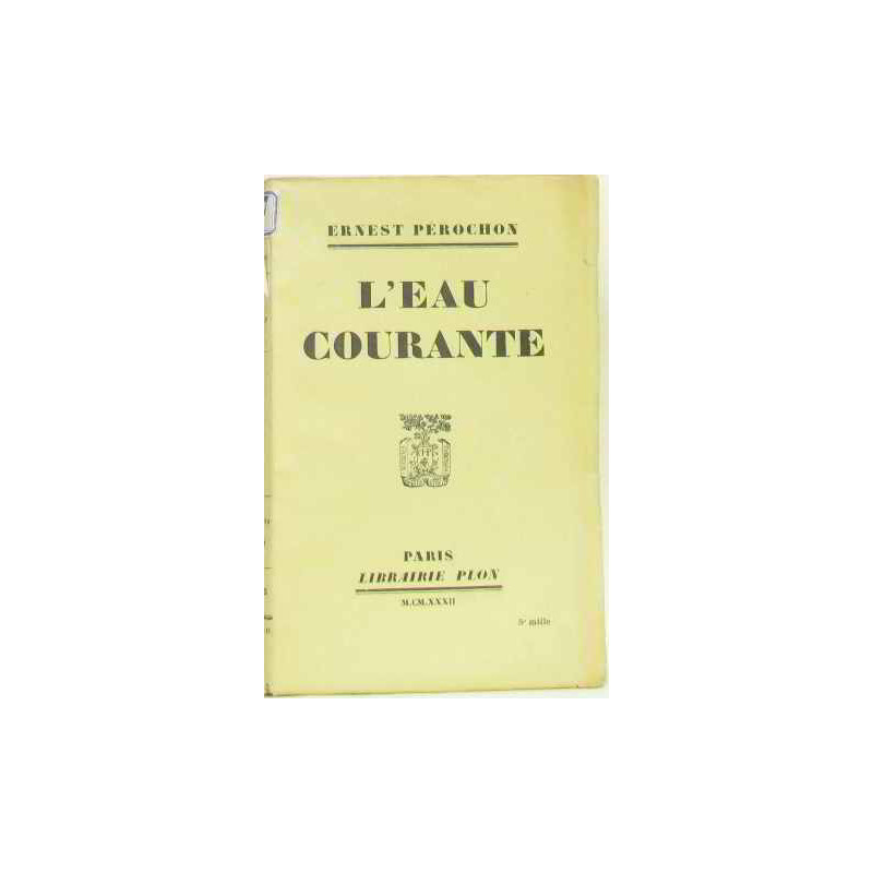 L'eau courante