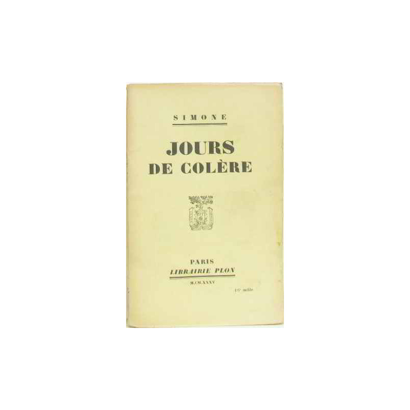 Jours de colère