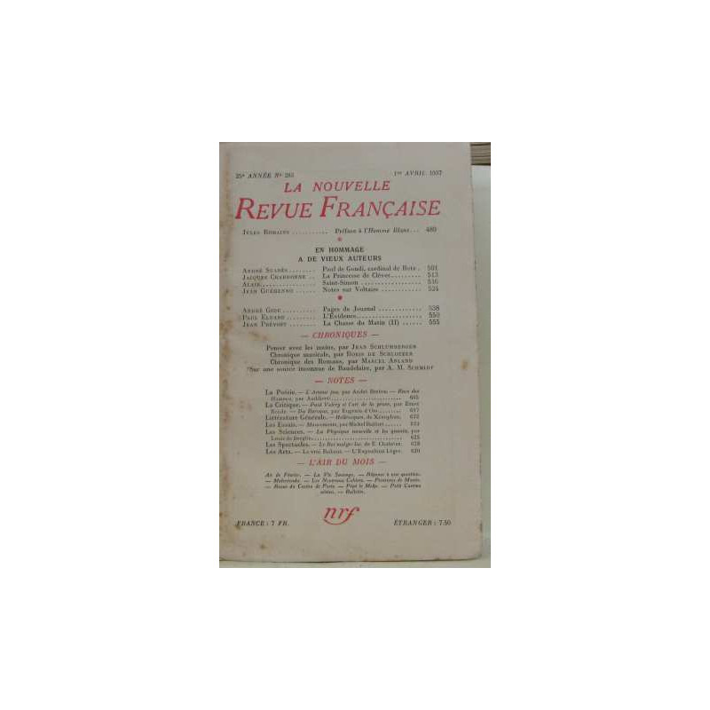 La nouvelle revue française n°283
