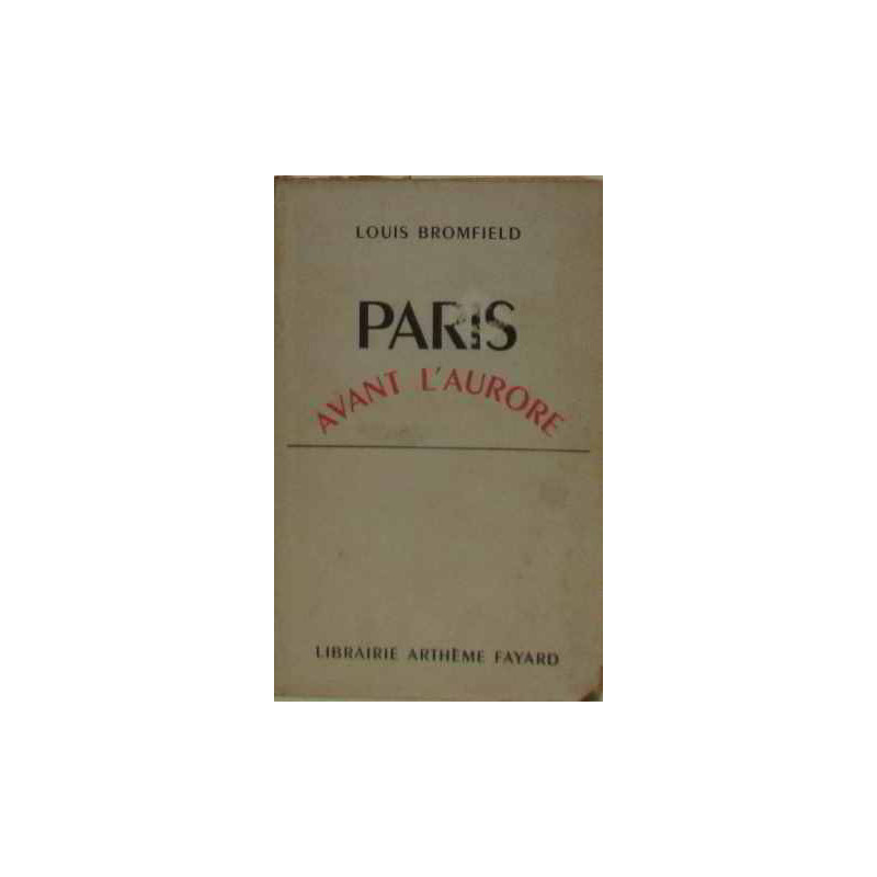 Paris avant l'aurore