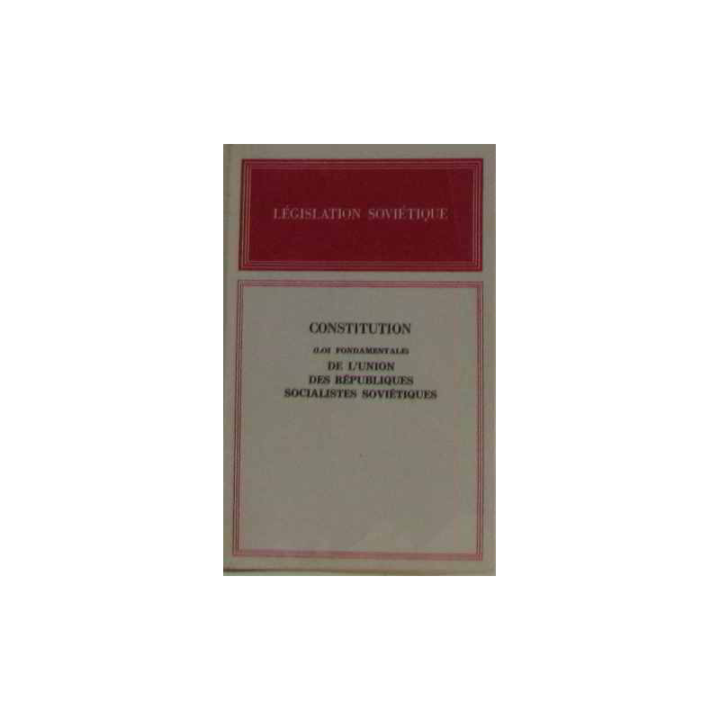 Constitution de l'union des républiques socialistes soviétiques