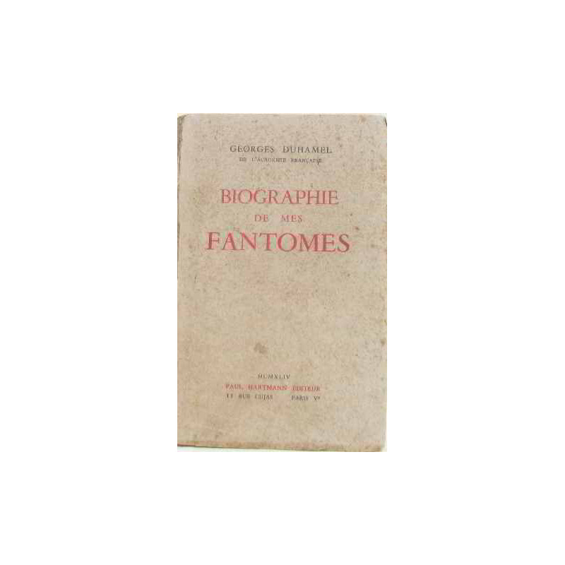 Biographie De Mes Fantomes 1901-1906