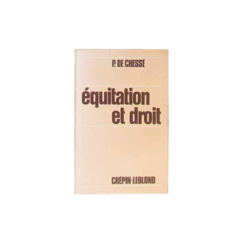 Équitation et droit