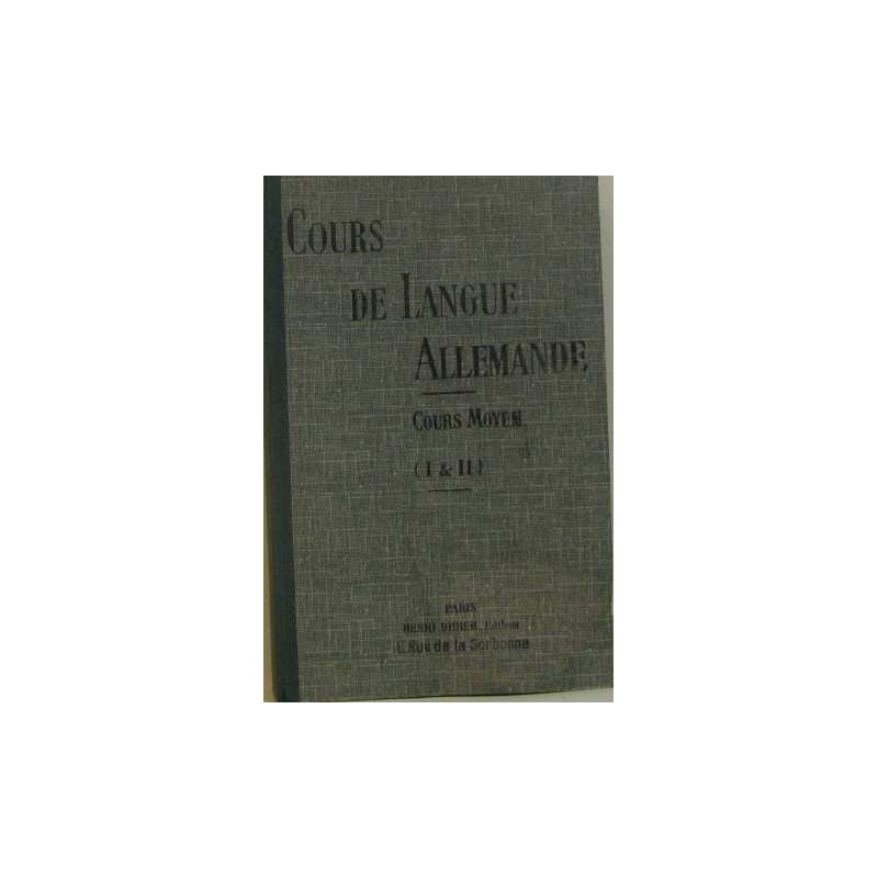 Cours de langue allemande (1ère et 2ème parties)