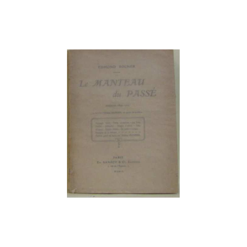 Le manteau du passé