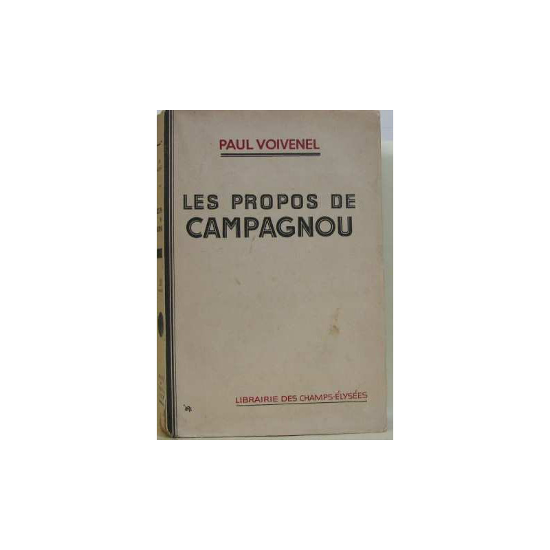 Les propos de campagnou