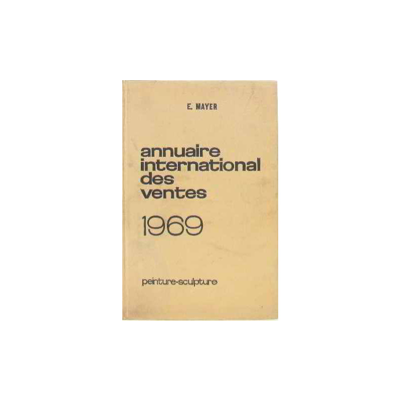 Annuaire international des ventes 1969
