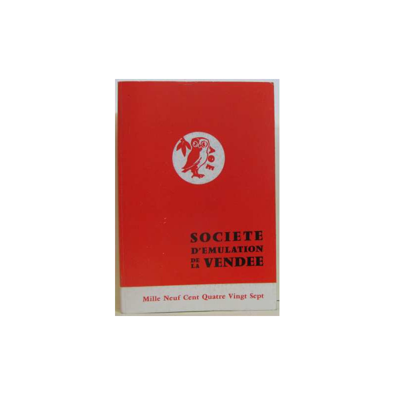 Société D'émulation De La Vendée 134e année