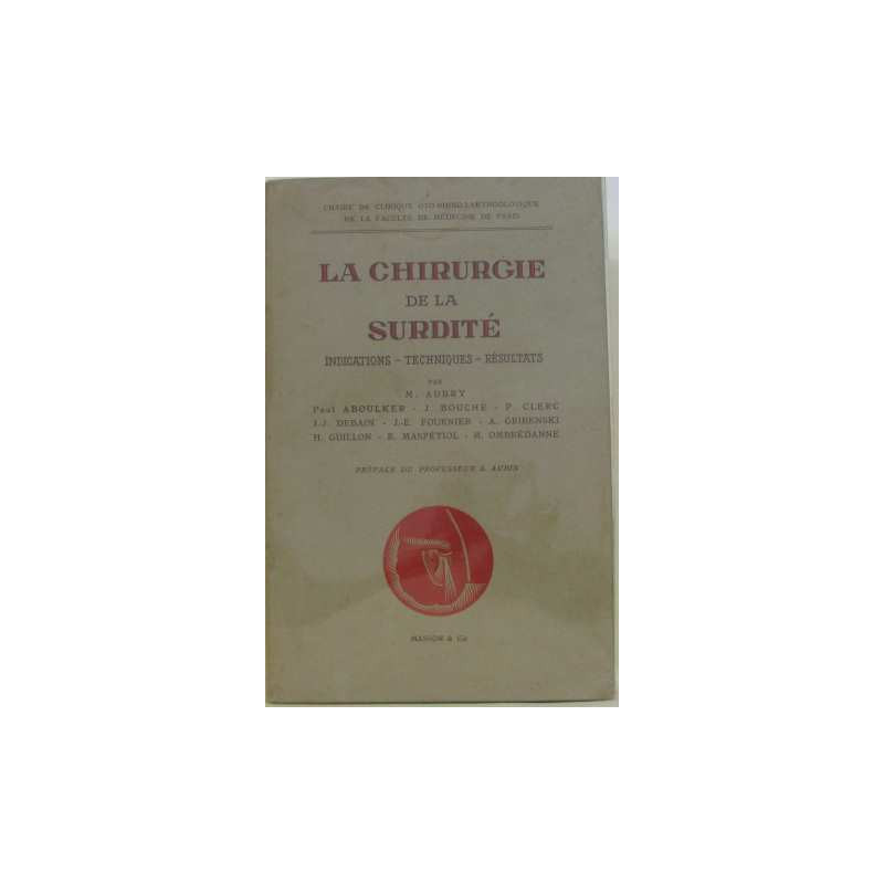 La chirurgie de la surdité. Indications. Techniques. Résultats