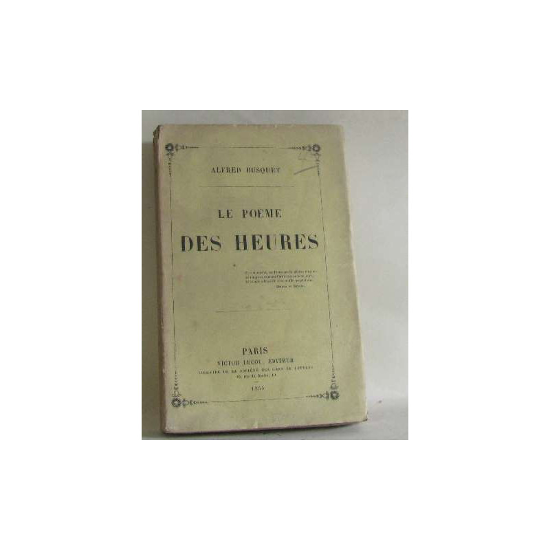 Le poème des heures
