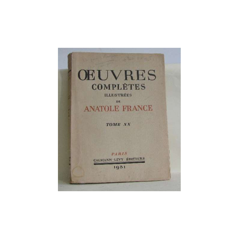 Oeuvres complètes illustrées tome XX