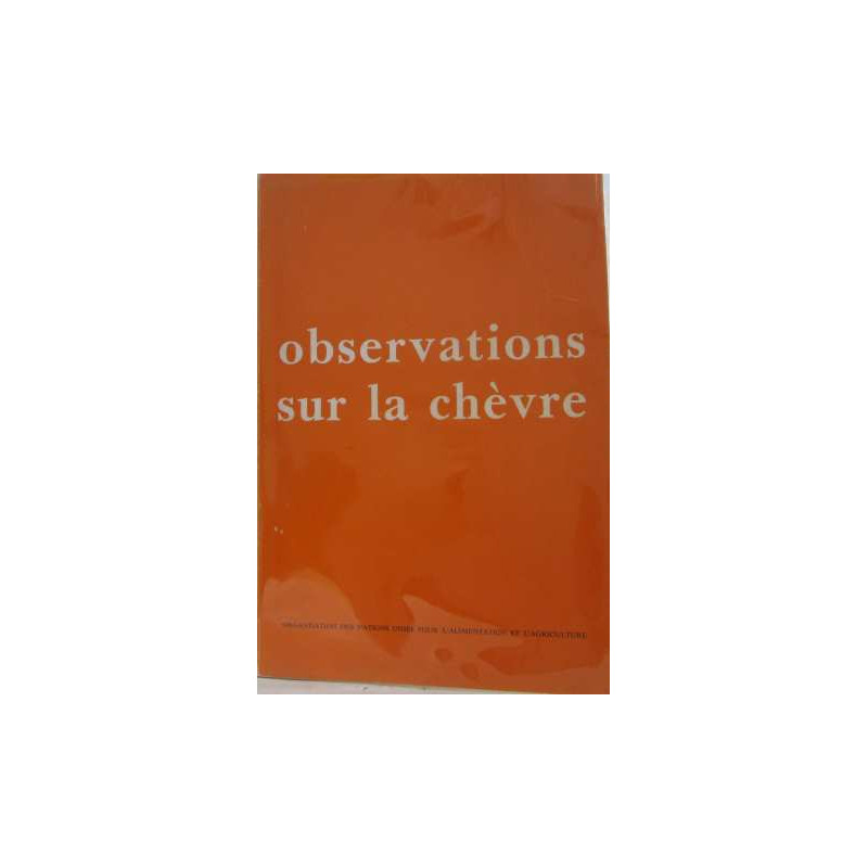 Observations sur la chèvre
