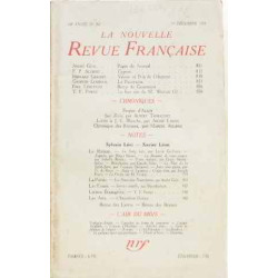 La nouvelle revue française 1er décembre 1935 24è année n° 267