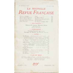 La nouvelle revue française 1er juin 1937 25è année n°285