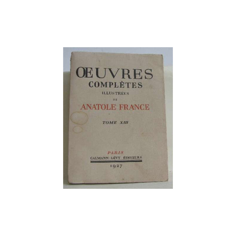 Oeuvres complètes illustrées tome XIII