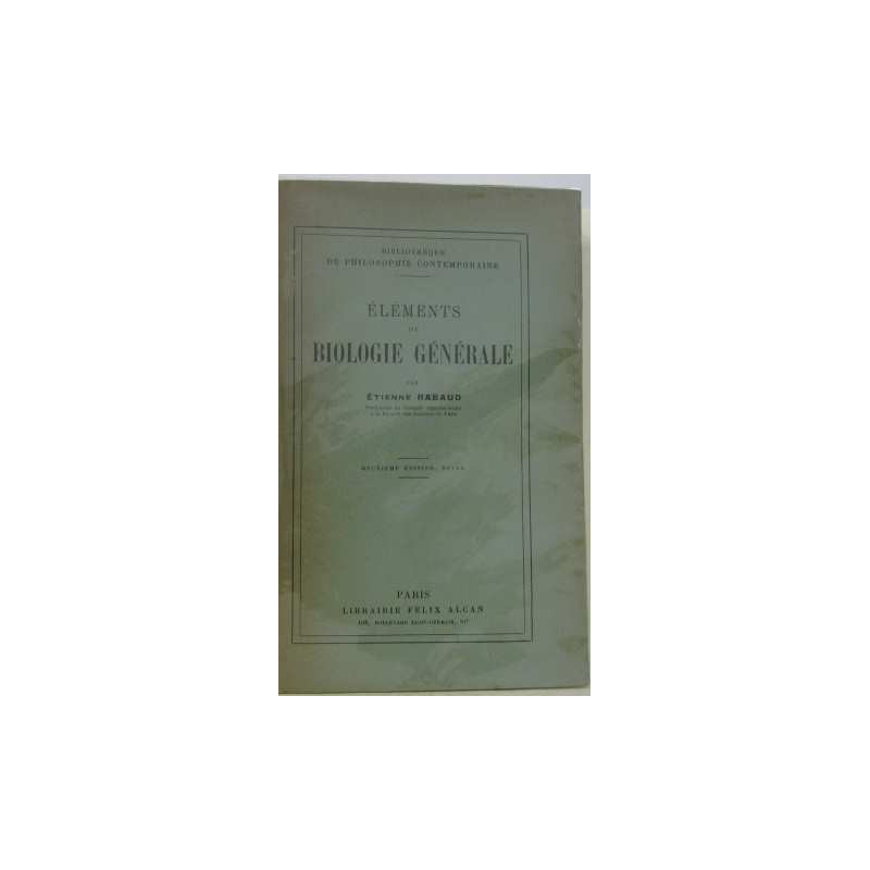 Éléments de biologie générale