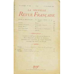 La nouvelle revue française 1er octobre 1942 30è année n°344