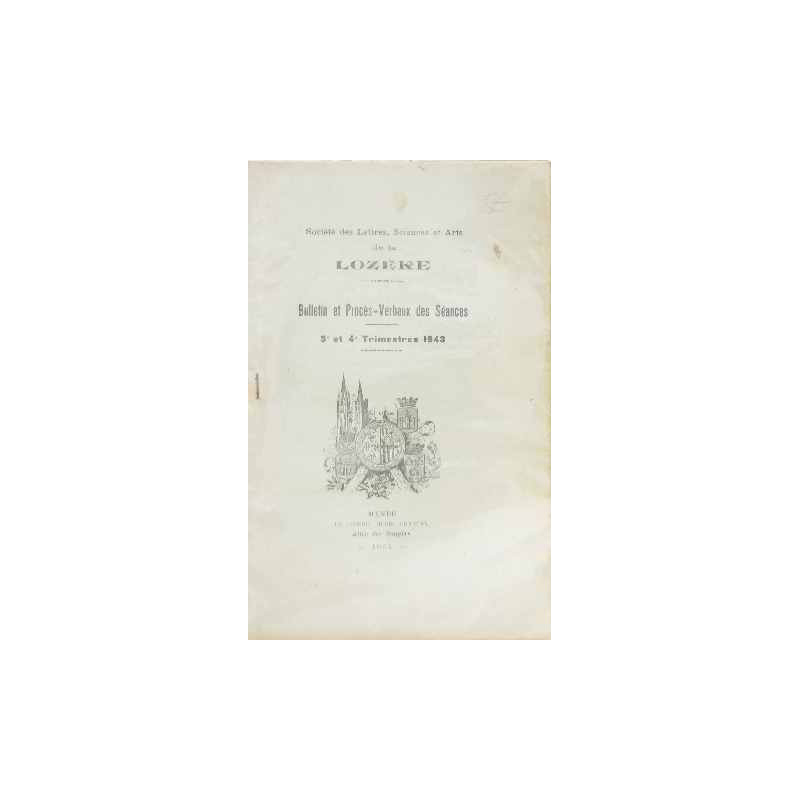 Société des lettres sciences et arts de la lozère bulletin et...