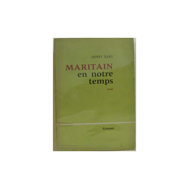 Maritain en notre temps