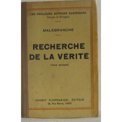 Recherche de la vérité (tome second)