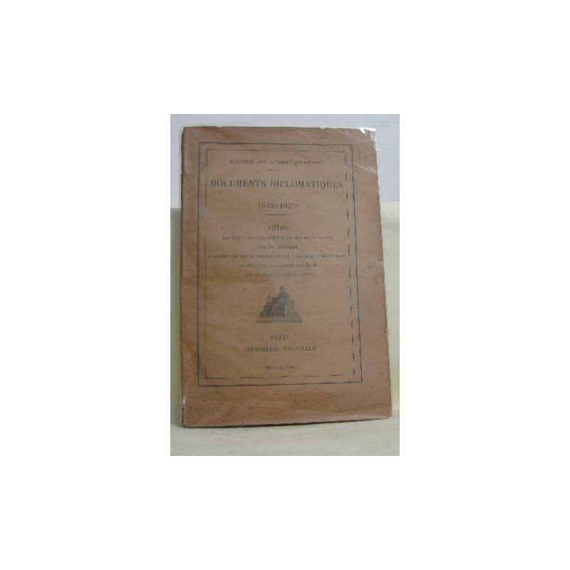 Documents diplomatiques 1938-1939