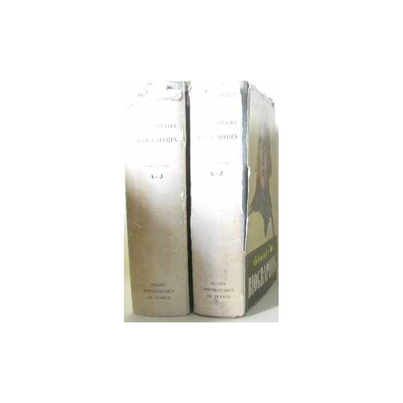 Dictionnaire des biographies (tomes premier et second) A-J K-Z