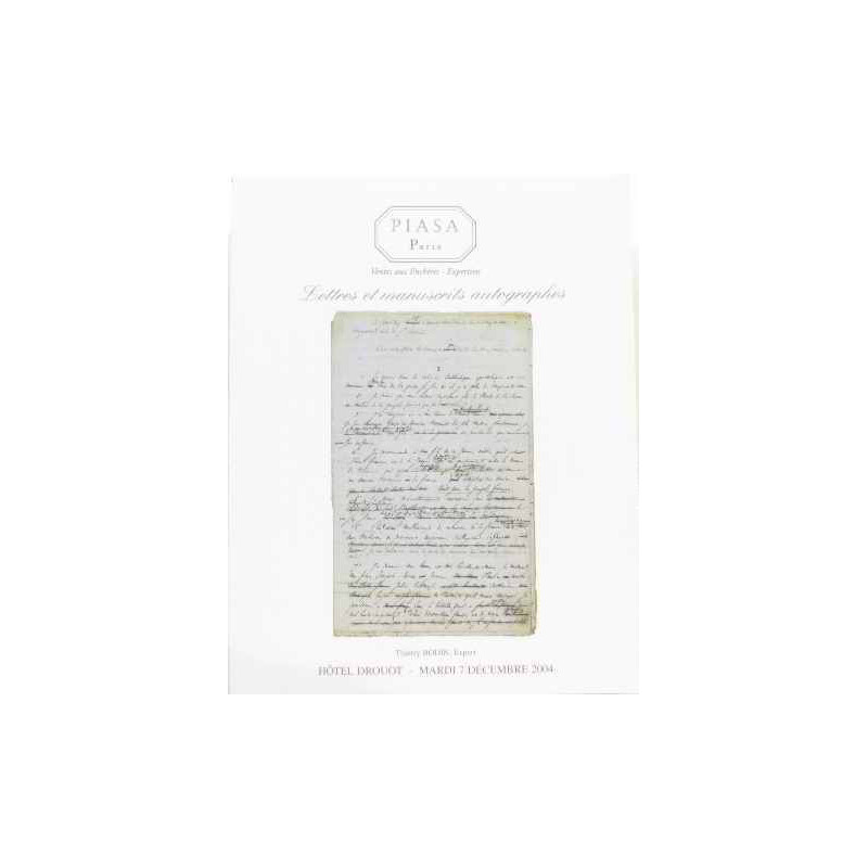 Ventes aux enchères expertises lettres et manuscrits autographes...