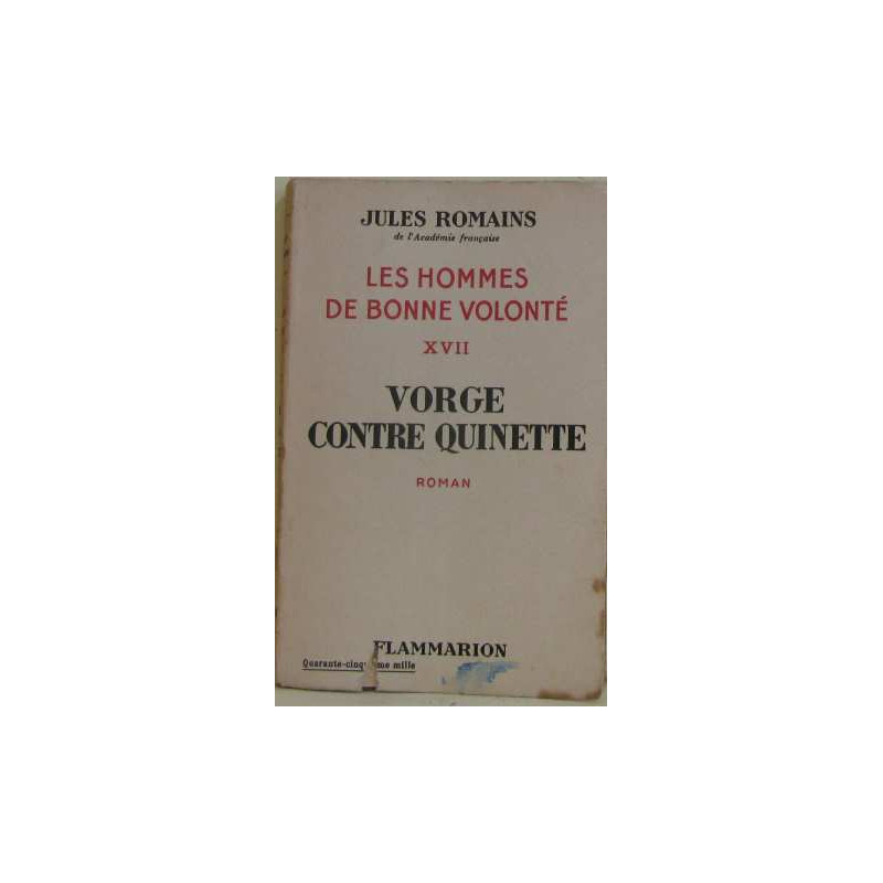Vorge contre quinette