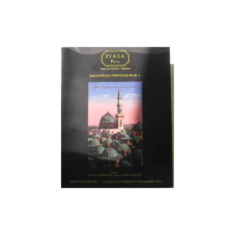 Bibliothèque orientale de M.A lundi 29 et mardi 30 novembre 2004