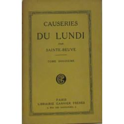 Causeries du lundi (tome douzième)