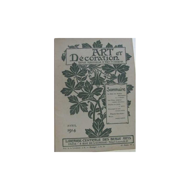 Art et décoration n°4 : 18e année avril 1914