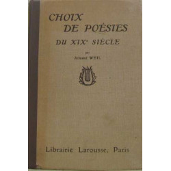 Choix de poésies du XIXe siècle