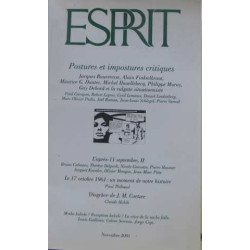 ESPRIT :postures et impostures critiques n°11 : novembre 2001