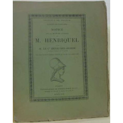 Notice sur la vie et les ouvrages de M. henriquel