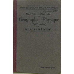 Notions générale de géographie physique et de géographie humaine