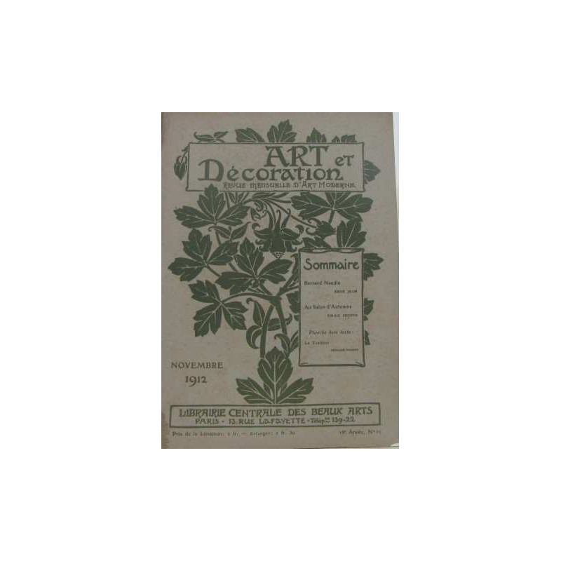 Art et décoration n°11 novembre 1912