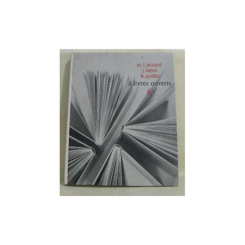 À livres ouverts 6e