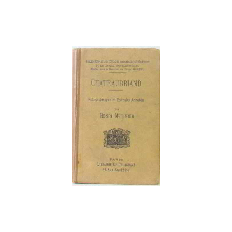 Chateaubriand notice analyse et extraits annotés
