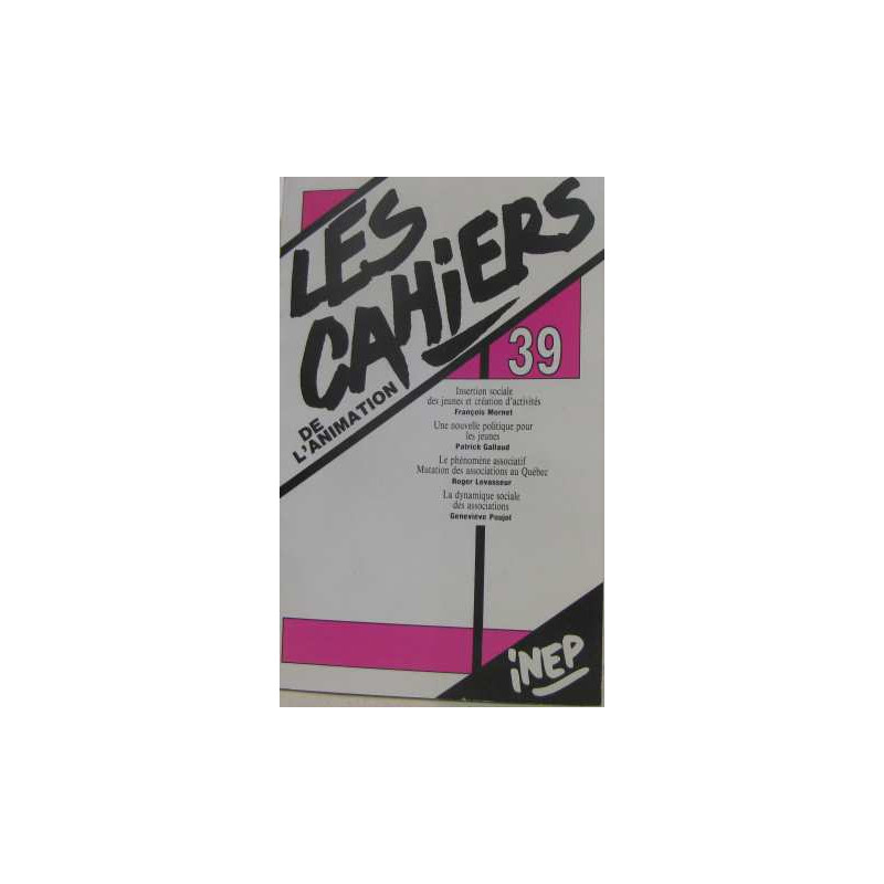 Les cahiers de l'animation n°39 1983